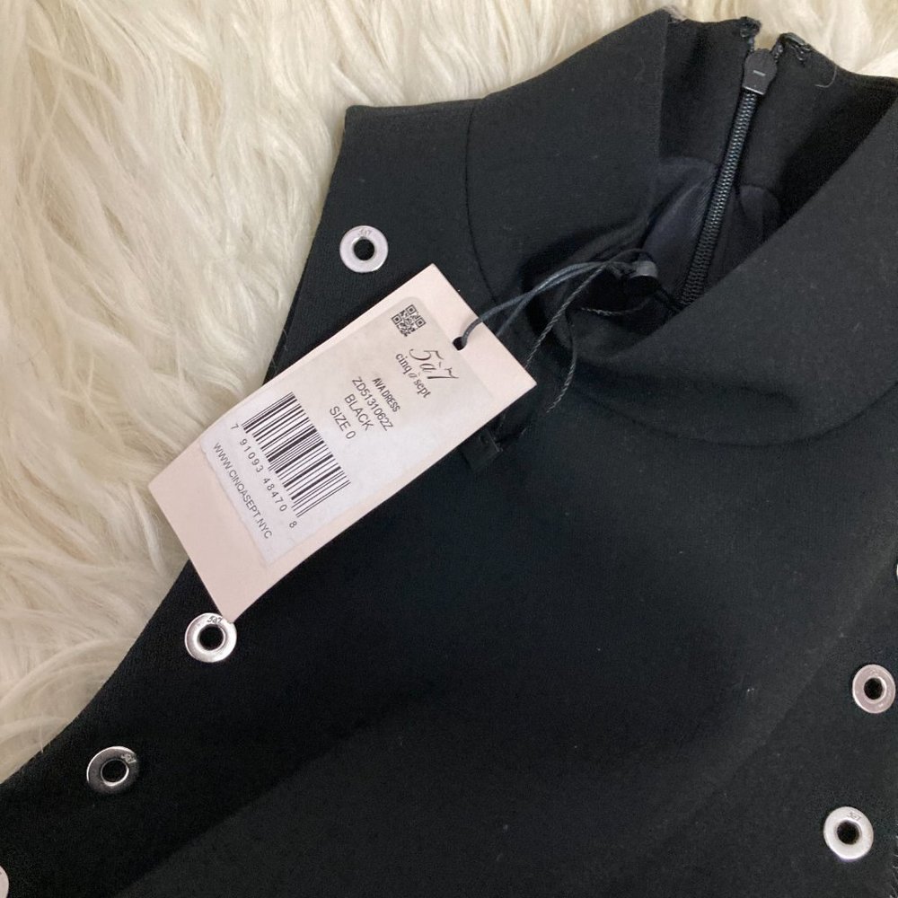 Cinq a Sept Ava Mock Neck Mini Dress - Picture 10 of 15